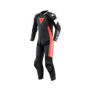 Mono Dainese Tosa 1pc Leather Negro/Rojo/Blanco