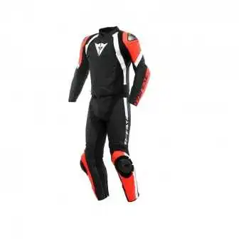 Mono Dainese Avro 4 2pc Negro/Rojo/Blanco
