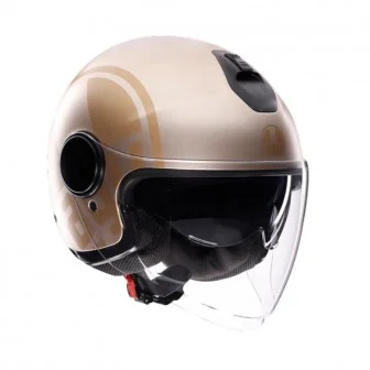 Casco Agv Eteres Sirolo Matt White/Gold