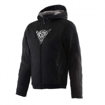 Sudadera Dainese Bovisa Safety Hoodie Full Zip Black/White
